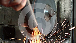 Grinding Stone With Sparks