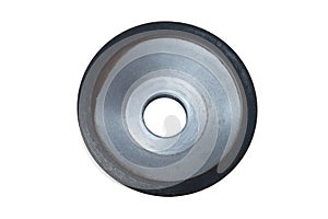 The grinding wheel is isolated on a white background