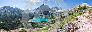 Grinnell Lake Panoramic - Glacier National Park photo