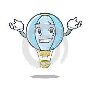 Grinning air balloon character cartoon