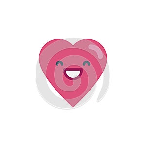 Grinning Face With Smiling Eyes emoticon flat icon