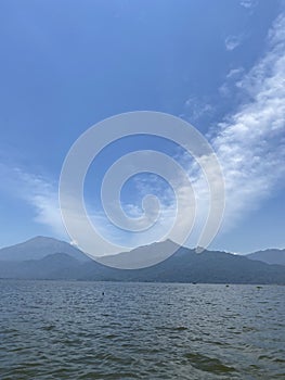 Griping with the Beautiful Rawa Pening Lake, Ambarawa, Indonesia