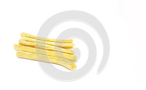 Grissini, Salted Bread stick on white background