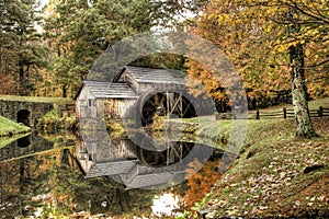 Grist Mill in Autumn