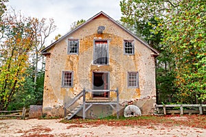 Grist mill at Historic Batsto Village in Wharton State Forest in Southern New Jersey. United States
