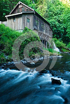 Gristmill at Cedar Creek Mill in Oregon photo
