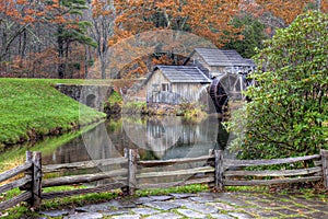 Gristmill in Fall season