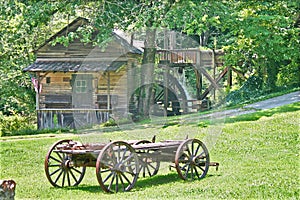 Gristmill & Wagon