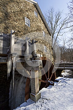 Gristmill water wheel photo