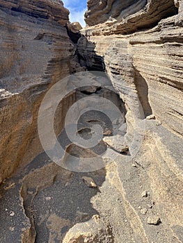 Grito del volcanic is a volcanic crack where you can walk. photo