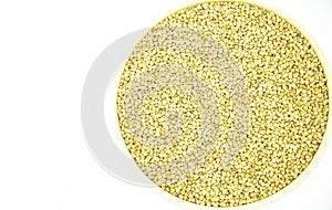 Grits for cooking as a texture background