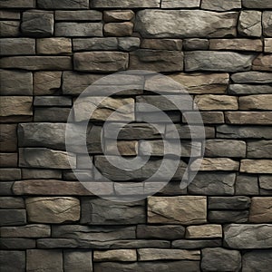 Gritty Medieval Stacked Stone Texture - Detailed And Realistic