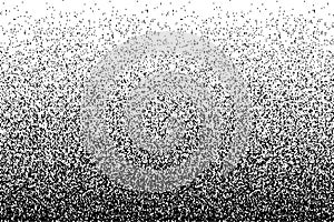 Gritty texture. Monochrome noise halftone texture. Vector illustration