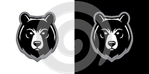Grizzly bear head logo