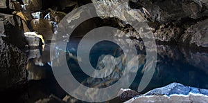 Grjotagja Cave Reykjahlio in Iceland