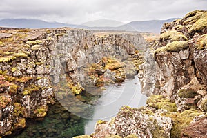 Grjotagja fissure Iceland