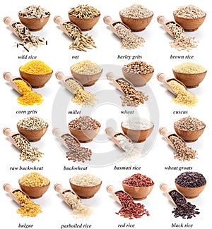 Groats collection in white