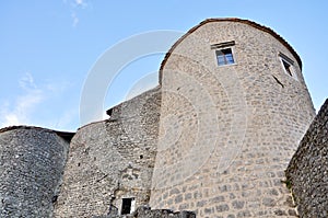 Grobnik,Croatia,August 2020.The old castle Kastel is located in the village of Grobnik.Since 1225 it has been property of princess