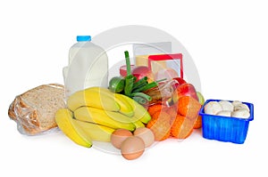 Groceries or basic food package photo