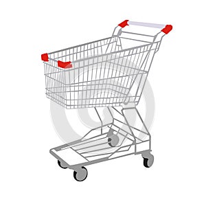 Grocery cart vector illustration