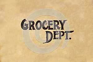 Grocery Dept.