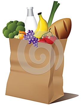 Grocery paper bag