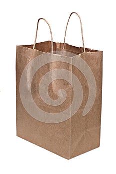 Grocery paper bag isolated