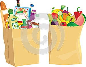 Potraviny nakupovanie tašky 