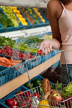 Grocery store - Basket with food