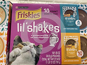 Grocery store Friskies cat food lil shakes