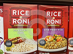 Grocery store Rice Roni dinner box