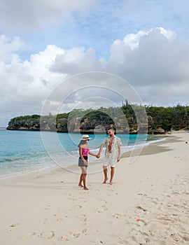 Groe Knip beach Curacao Island, Tropical beach at the Caribbean island of Curacao Caribbean