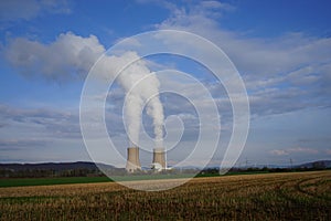 Grohnde Nuclear Power Plant in Germany Lower Saxony