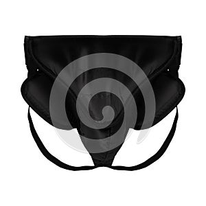 Groin protection for playing hockey sport equipment on a white background