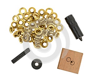 Grommet kit on a white background