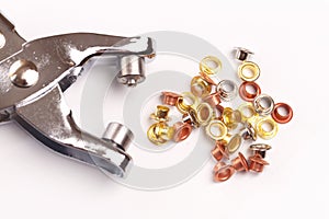 Grommets tool isolated on white background