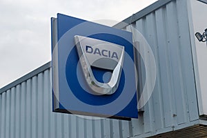 Logo and sign of Dacia