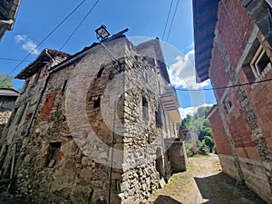 Grondona old medieval piedmont village
