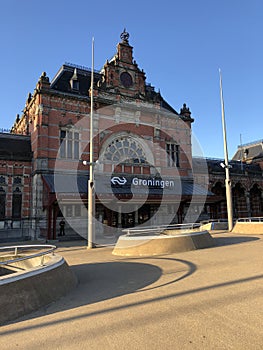 Groningen Central Station in The Netherlands