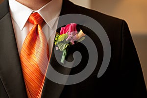 Groom and Boutonniere