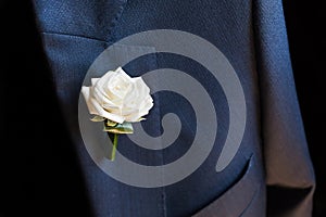 Groom boutonniere