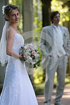 Groom and bride