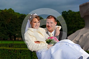 Groom and bride