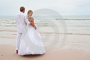 Sposo un sposa Spiaggia 