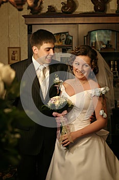 The groom and the bride together