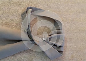 Groom detail with elegant tie