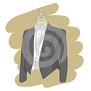 Groom dress vector