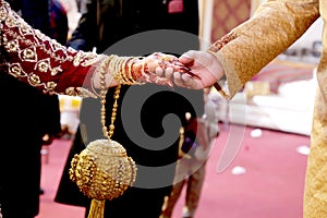 Groom Hold the Bride Hand