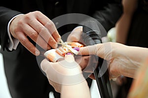 Groom Unknotting Wedding ring