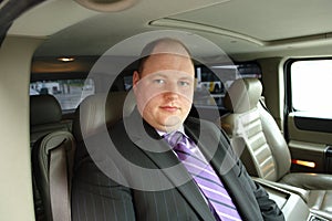 Groom with wedding bouquet